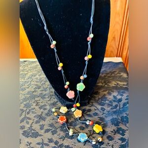 SHEIN Multicolor Floral Necklace